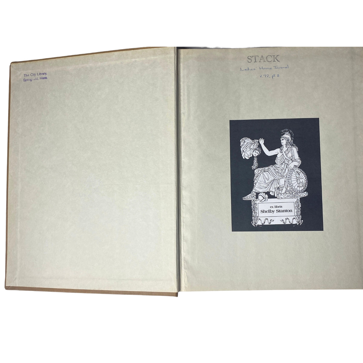Interior view of the Ladies' Home Journal Library Bound Magazine 1955, featuring a customized page with a decorative design, for a vintage aesthetic.
