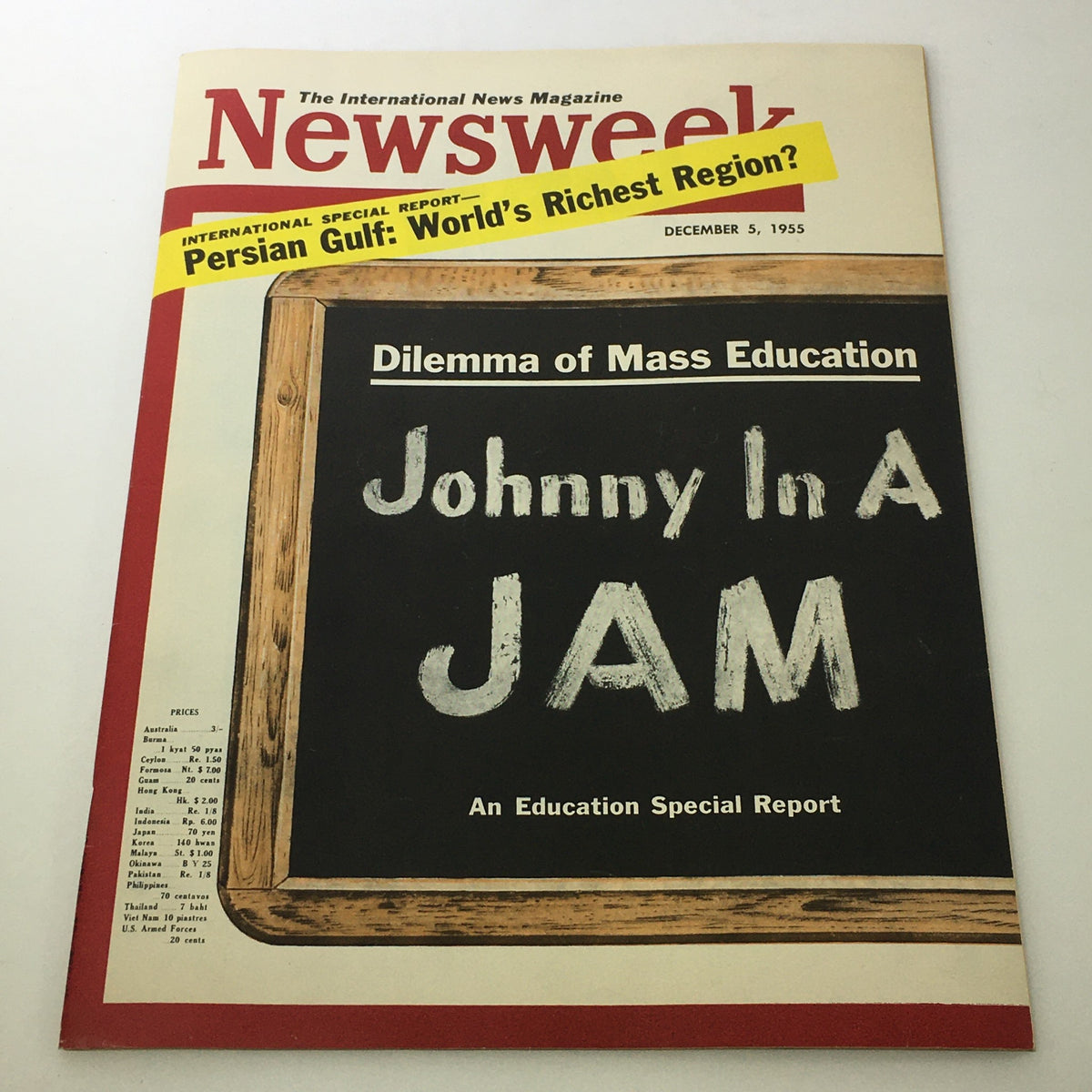 Vintage Newsweek Magazine December 5 1955 - Mass Education Special Report No Label