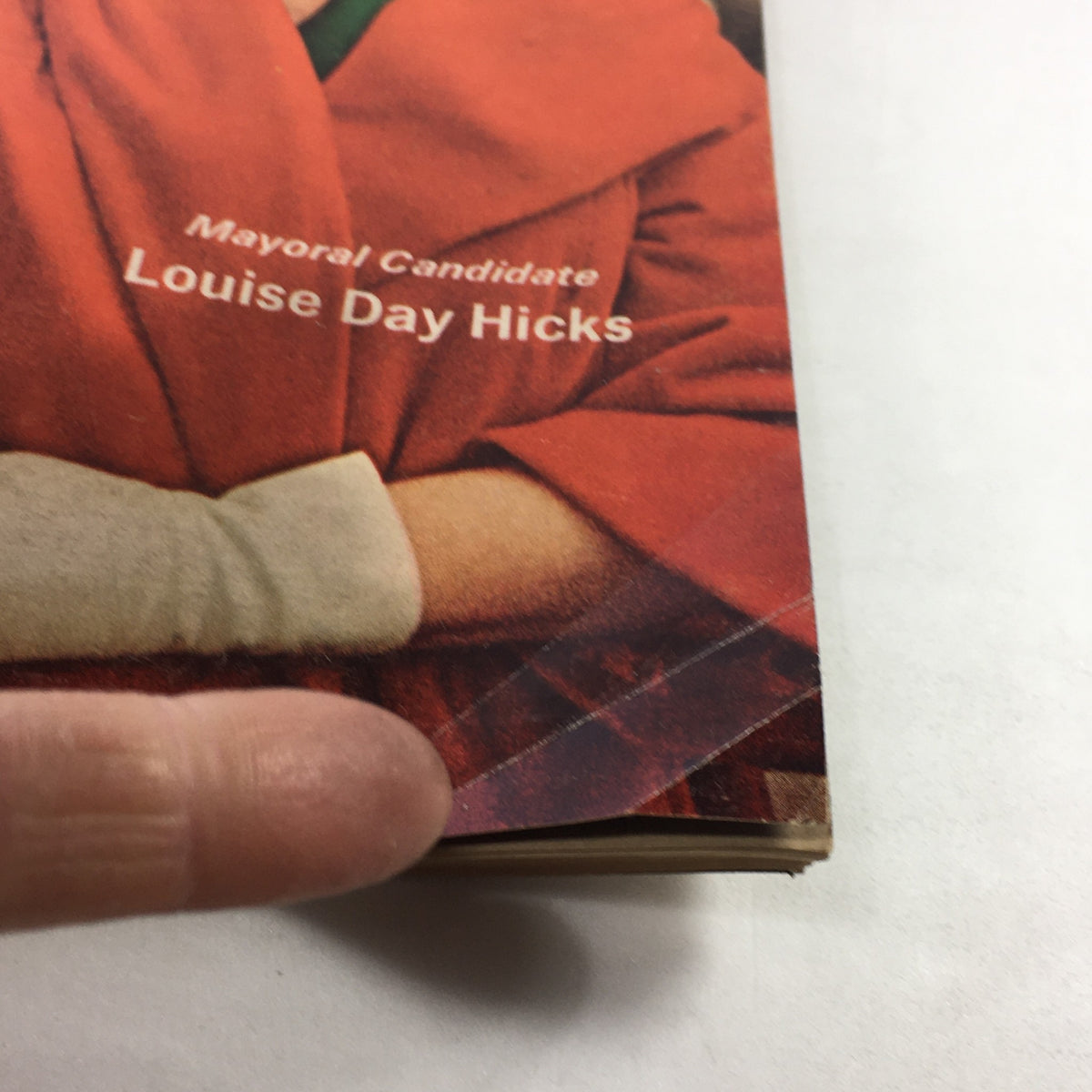 Close-up of the VTG Newsweek Magazine November 6 1967 cover showing details of Louise Day Hicks' text and photography.