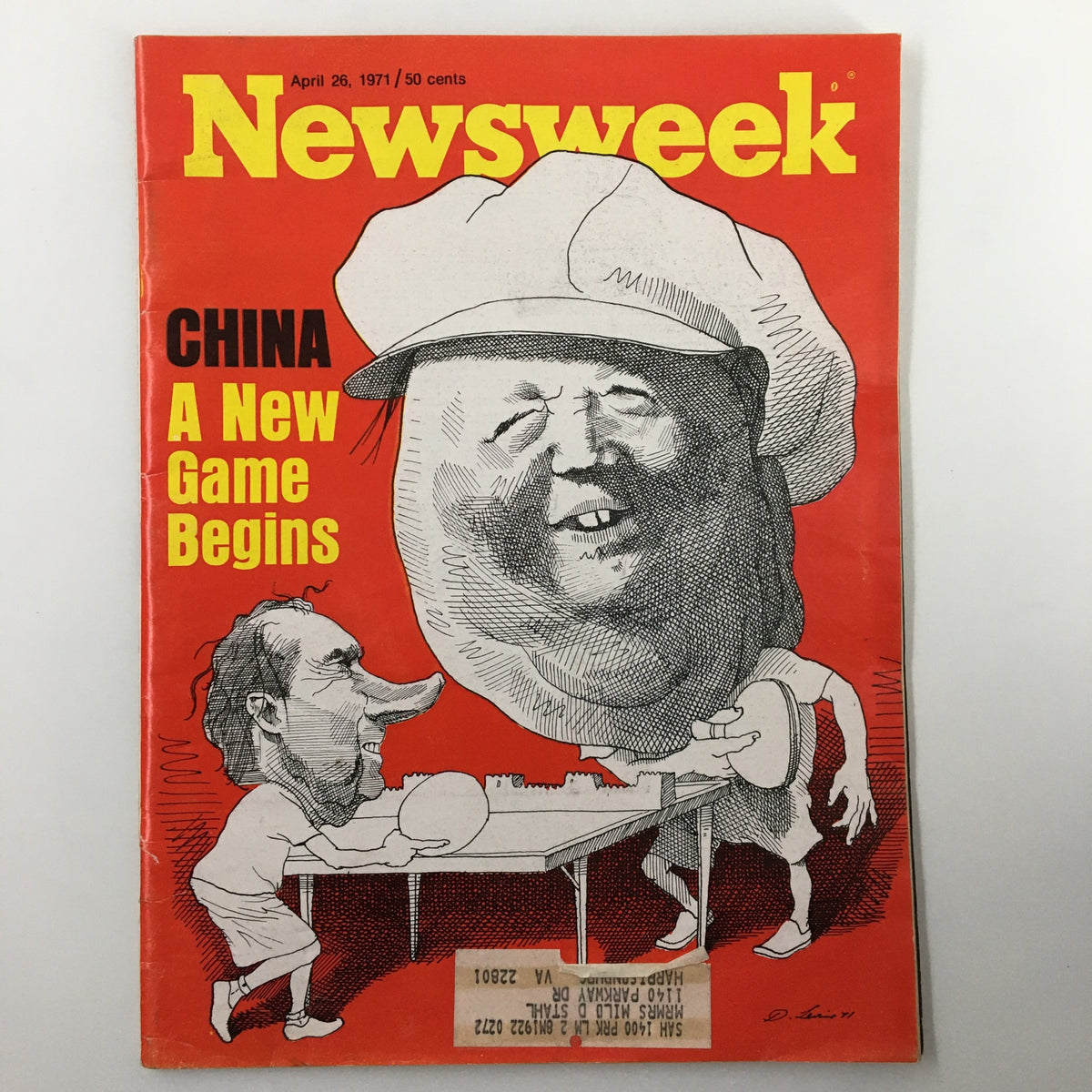 Vintage Newsweek Magazine April 26 1971 Richard Nixon China A New Game Begins
