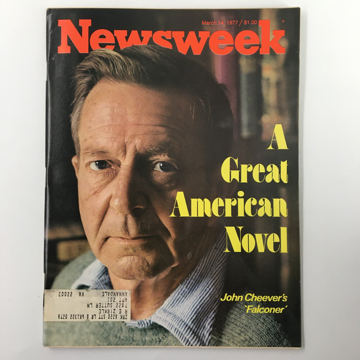 Vintage Newsweek Magazine March 14 1977 John Cheever Falconer A Great American Novel