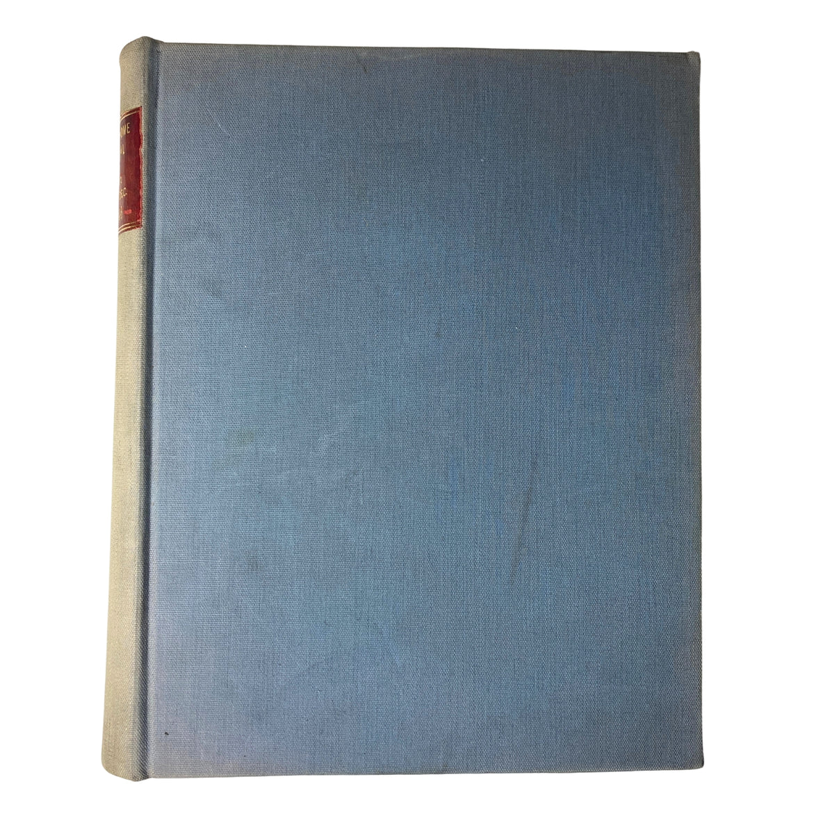 Ladies' Home Journal Library Bound Magazine 1943 Full Year January - December, highlighting the side view of an individual bound volume with a minimalist blue design.