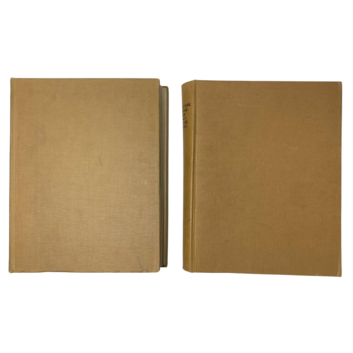 Ladies' Home Journal Library Bound Magazine 1951 Full Year January - December, featuring the exterior of both volumes side by side.
