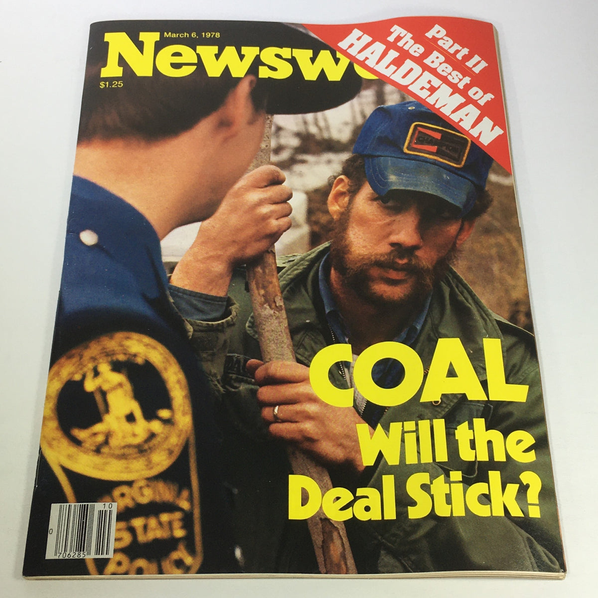 Cover of VTG Newsweek Magazine March 6 1978 featuring Part II The Best of Haldeman, with bold text asking 'Coal Will the Deal Stick?' and showing two men in conversation.