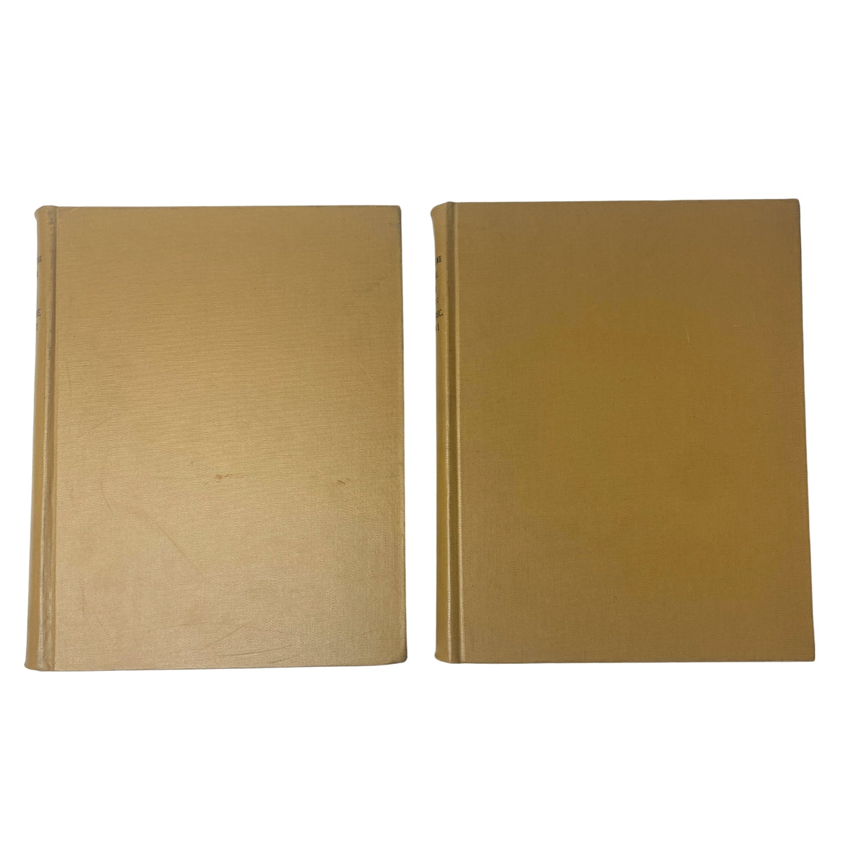 Ladies' Home Journal Library Bound Magazine 1961 Full Year January - December showing the exterior spines of two volumes in good condition.