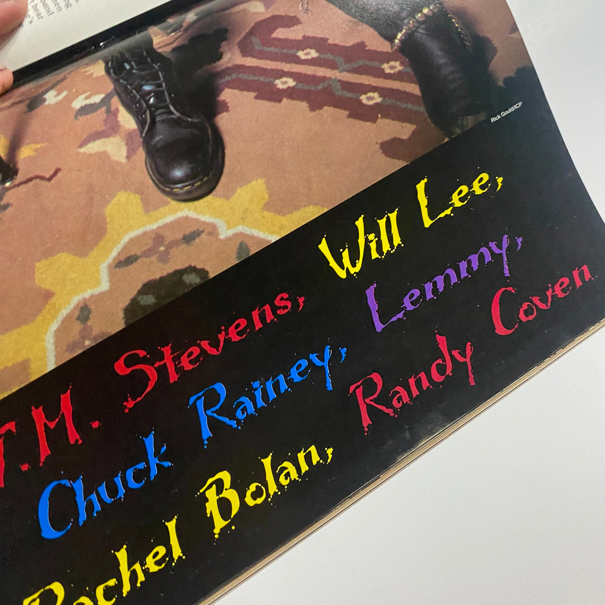 Section of Guitar for the Practicing Musician Magazine June 1993 highlighting musicians such as Lemmy and T.M. Stevens.