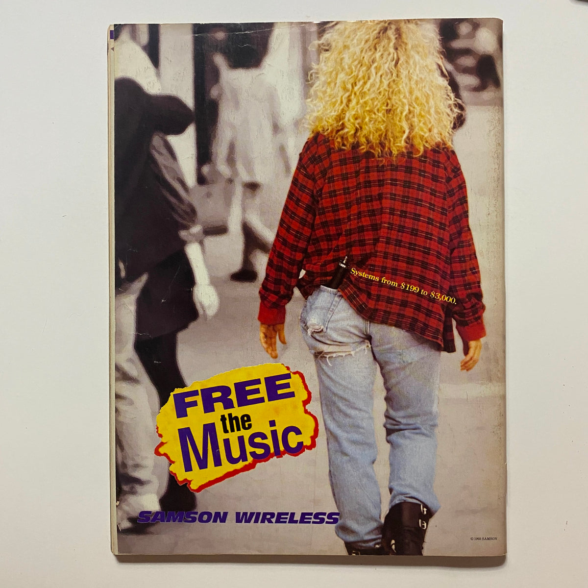 Advertisement page from Guitar for the Practicing Musician Magazine June 1993 promoting Samson Wireless systems for music.