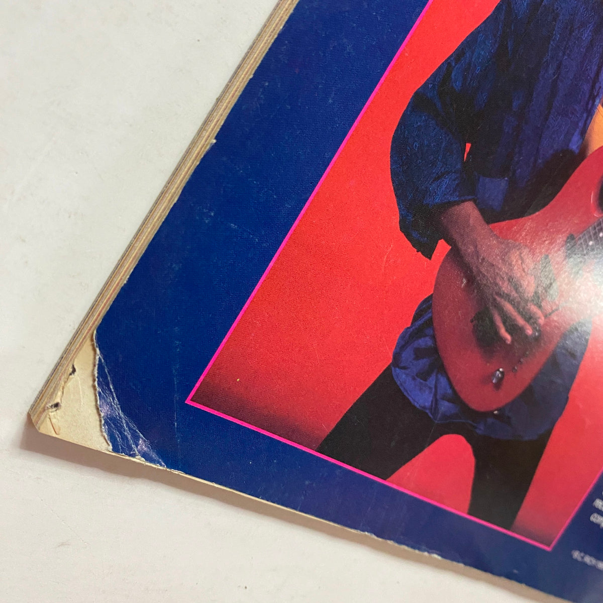 Close-up of the back cover of Guitar for the Practicing Musician Magazine May 1988 highlighting the B.C. Rich guitar advertisement.