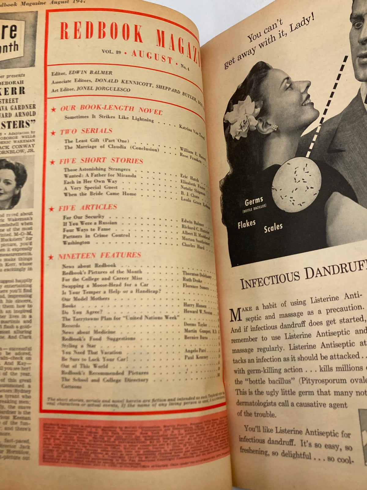 Vintage Redbook Magazine August 1947 Vol 89 #4 If You Were A Russian No Label