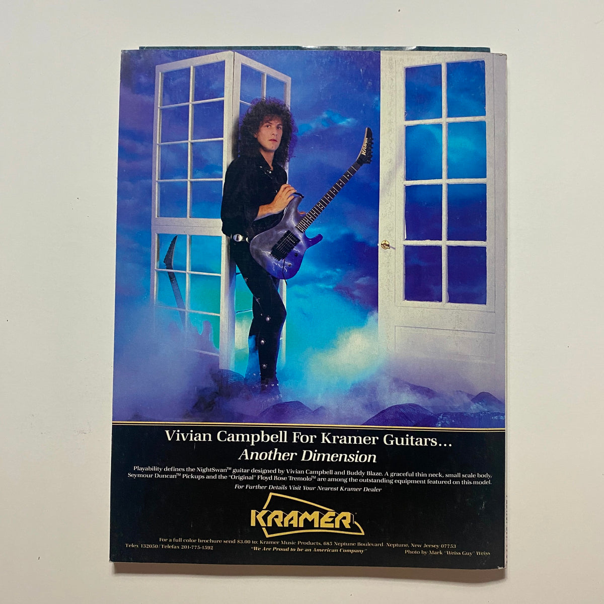 Vintage Guitar Player Magazine February 1988 Joe Satriani w Record No Label