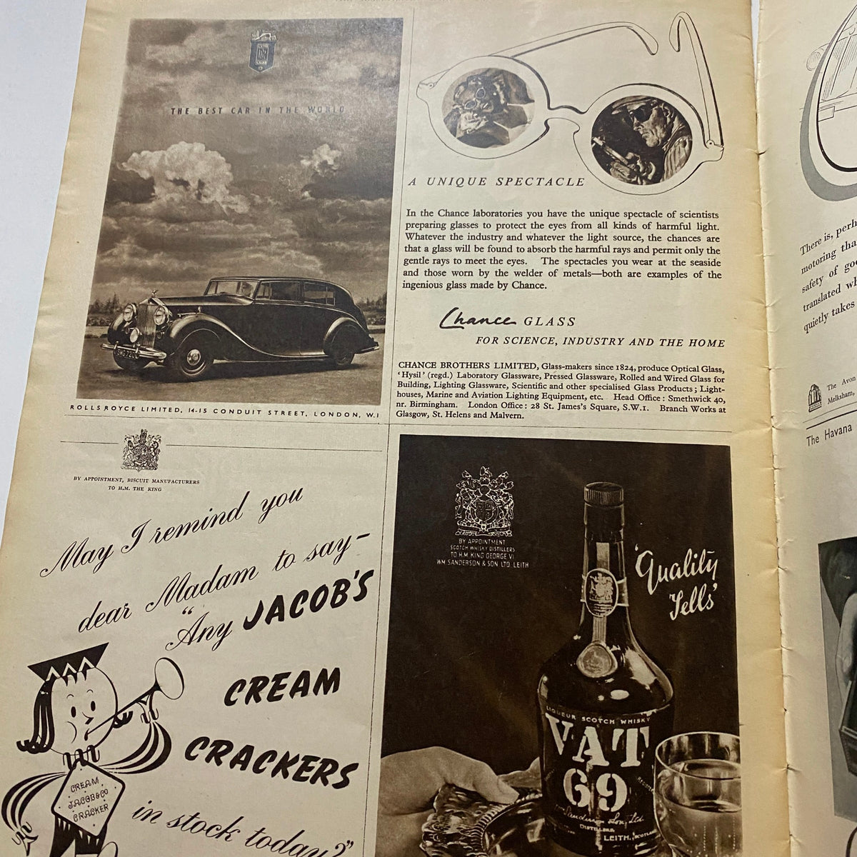 The Illustrated London News May 1 1948 - Princess Elizabeth & Philip, highlighting vintage advertisements and promotions from the era in the magazine.