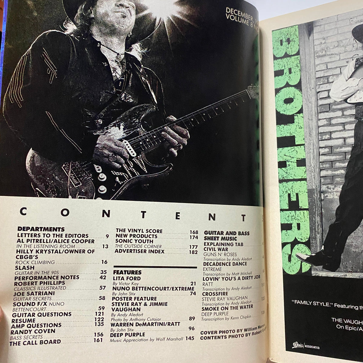 Guitar for the Practicing Musician Magazine December 1990 Ratt w Poster VG