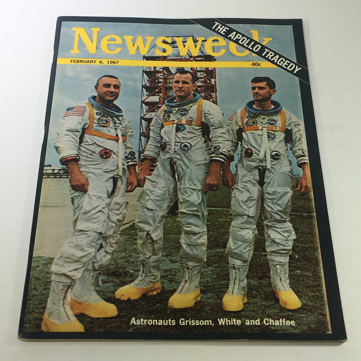 Newsweek Magazine February 6 1967 - Astronauts Grissom, White & Chaffee
