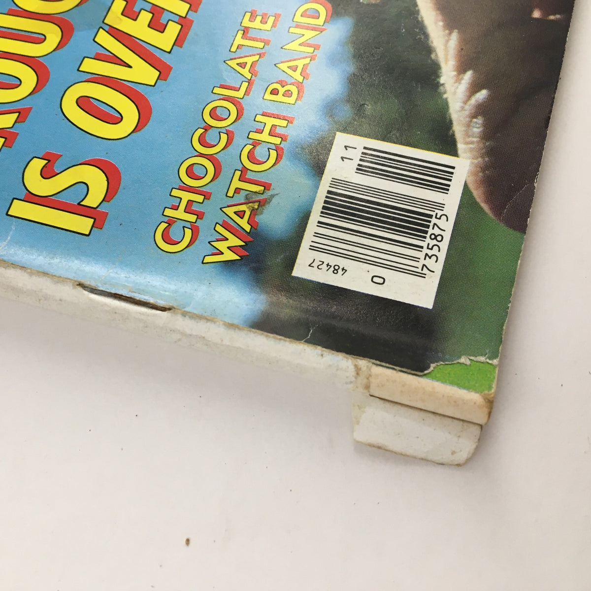 Close-up of the spine of High Times Magazine November 1986 showing the title and a barcode.