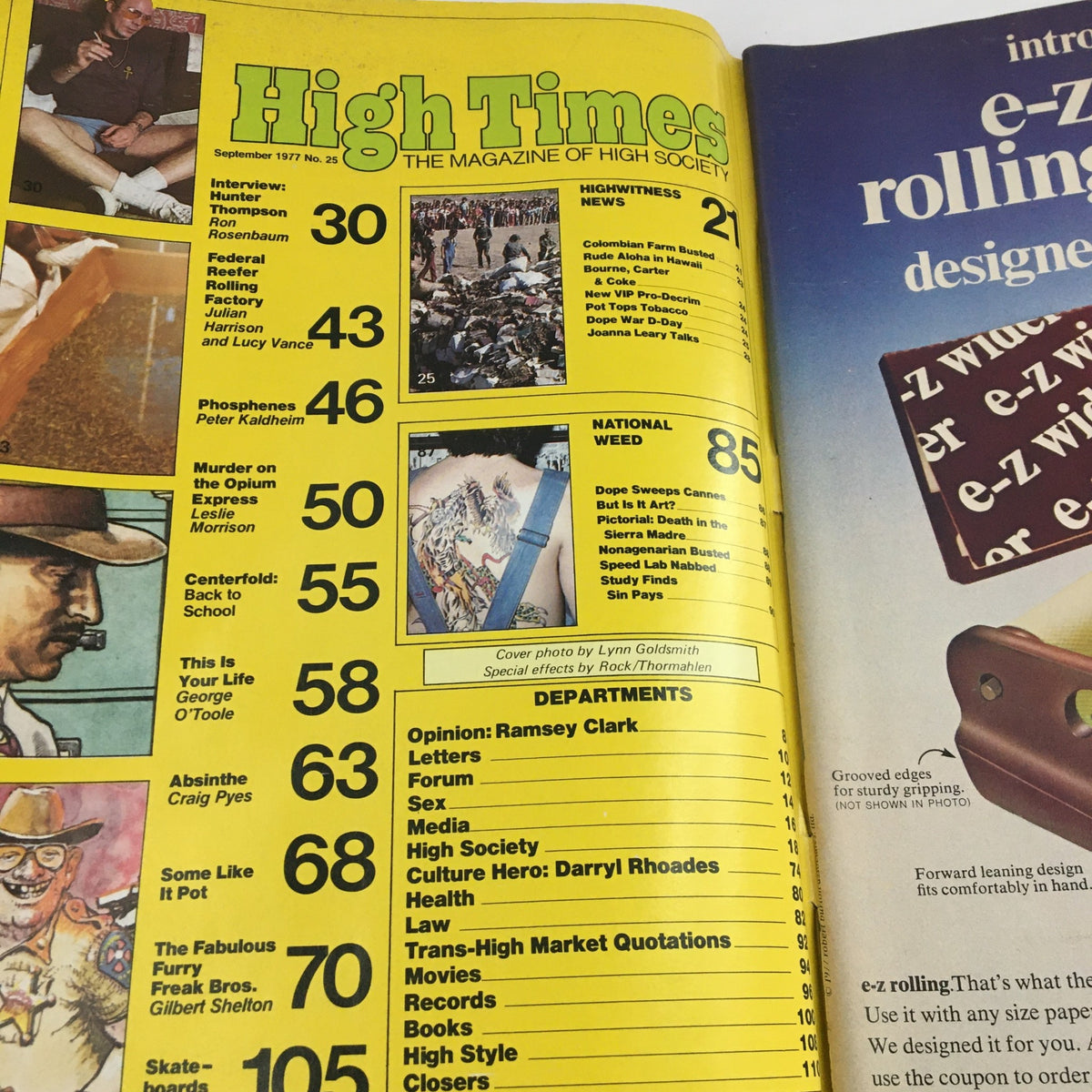 High Times Magazine September 1977 Dr. Hunter S. Thompson on Carter, No Label
