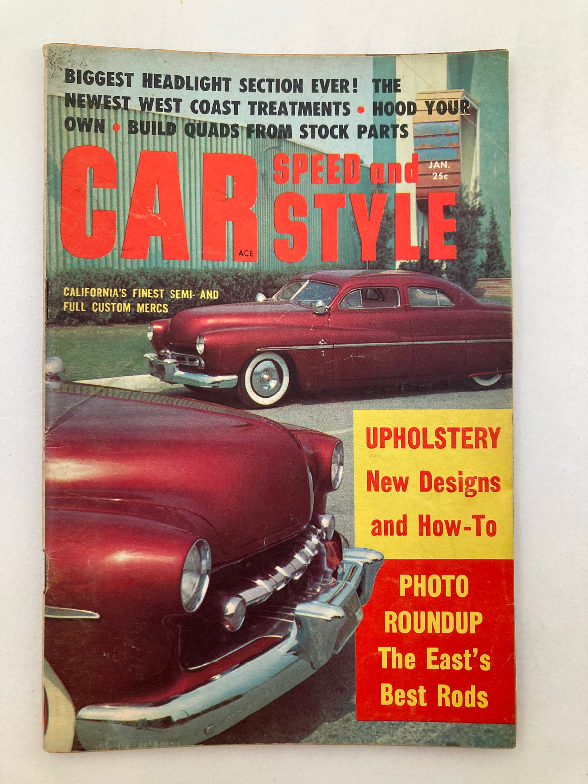 Vintage Car Speed & Style Magazine January 1959 Vol 3 #1 California Finest No Label