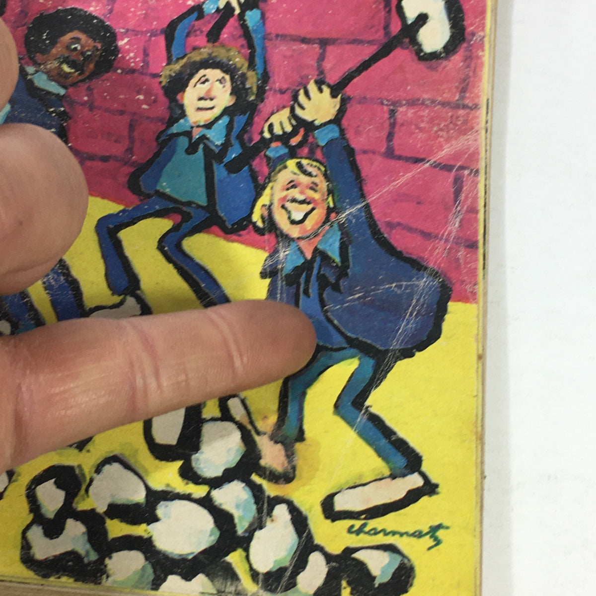 Detailed image of the vintage TV Guide from May 15, 1976, showcasing the colorful cover art for 'On The Rocks' Cellmates episode.