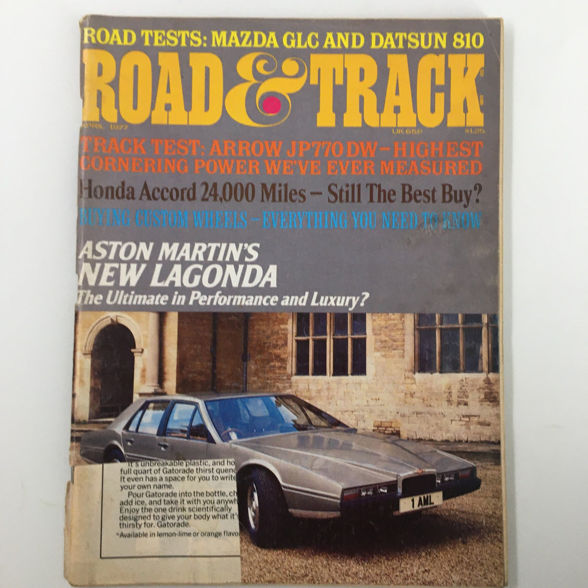 Vintage Road & Track Magazine April 1977 Aston Martin's Lagonda Ultimate Performance