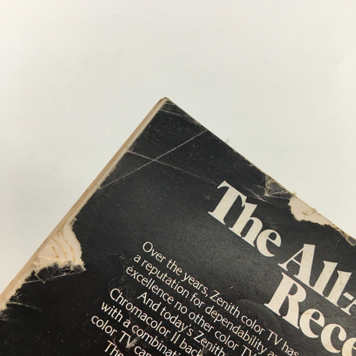Back cover of VTG Southern Living Magazine September 1974 showing wear and aging typical of vintage magazines, enhancing its nostalgic value.