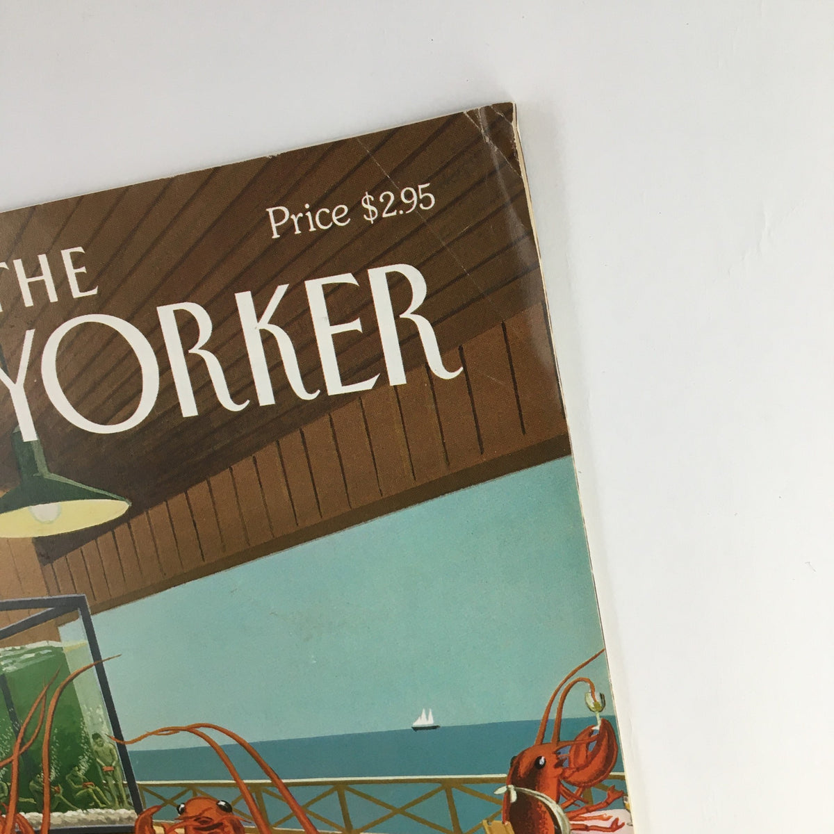 Close-up of the title and price of The New Yorker Magazine August 4 1997, highlighting the magazine's branding and affordability.