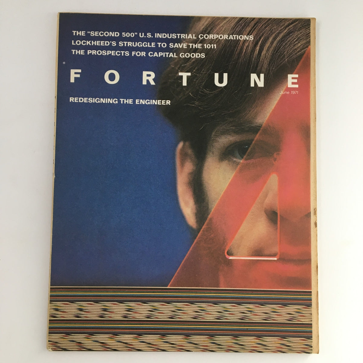 Fortune Magazine June 1971 cover featuring 'The Prospect for Capital Goods' with a creative design and bold typography.