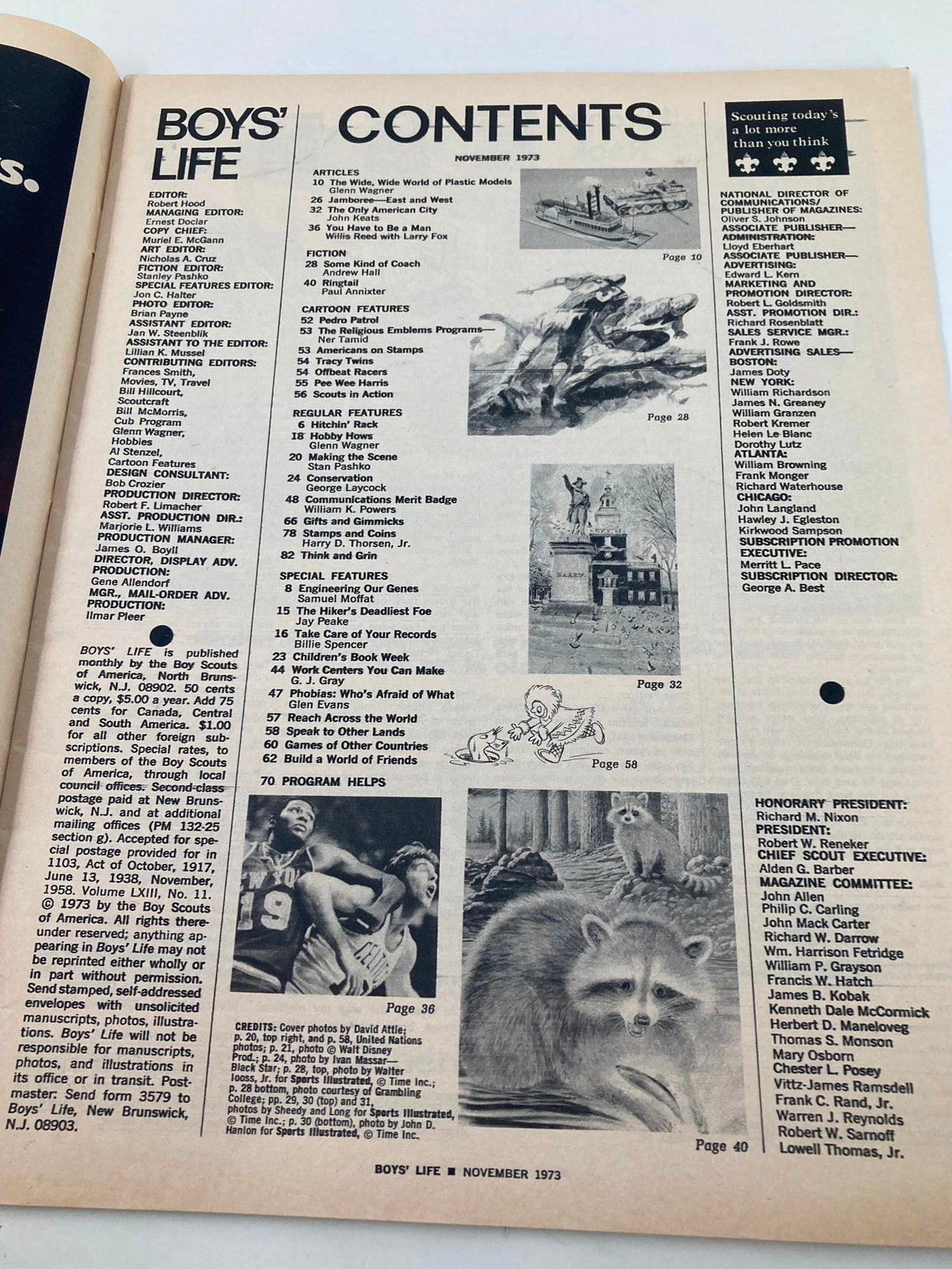 Vintage Boys' Life Magazine November 1973 The Wide, Wide World of Plastic Models