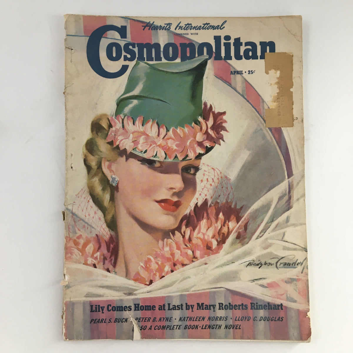 Cosmopolitan Magazine, April 1940: Featuring 'Lily Comes Home at Last' by Mary Roberts Rinehart on the cover