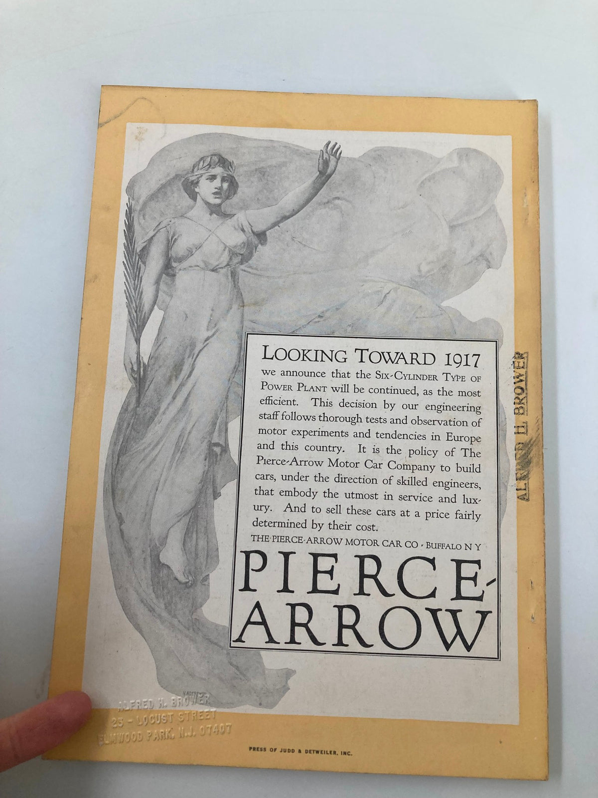 Cover page of the July 1916 issue of The National Geographic Magazine titled 'The Venice of Mexico,' featuring an advertisement for the Pierce-Arrow Motor Car Company, illustrating vintage design and historical context.