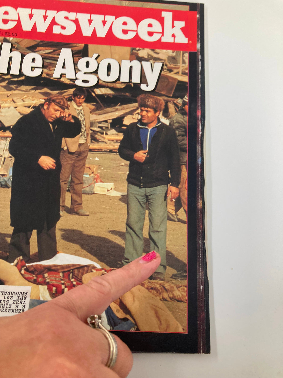 Cover of VTG Newsweek Magazine December 19, 1988 featuring the headline 'The Agony' with three men, one pointing at the ground amidst a historical setting, capturing the essence of the complex political landscape during Mikhail Gorbachev's leadership.