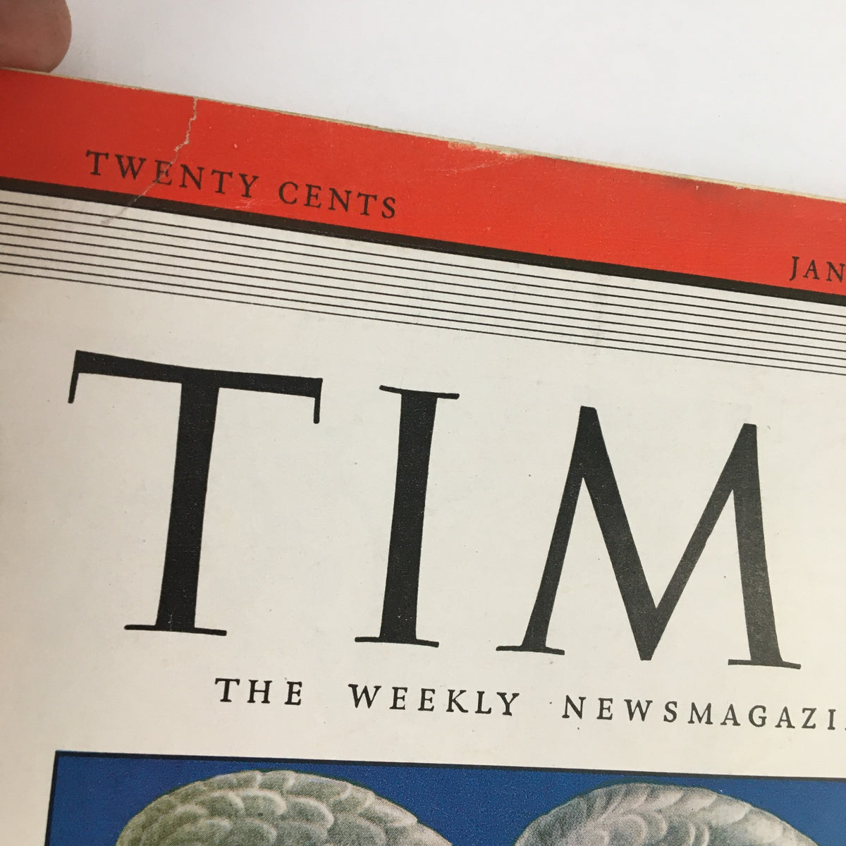 Time Magazine January 5, 1948, featuring the iconic title layout 'TIME' at the top of the cover, highlighting its historical significance as the publication honors George C. Marshall as Man of the Year.