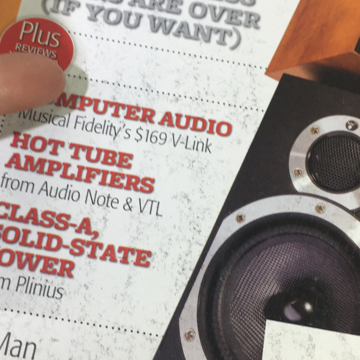 Highlight of Stereophile Magazine April 2011, showing additional features including computer audio, hot tube amplifiers, and solid-state power.