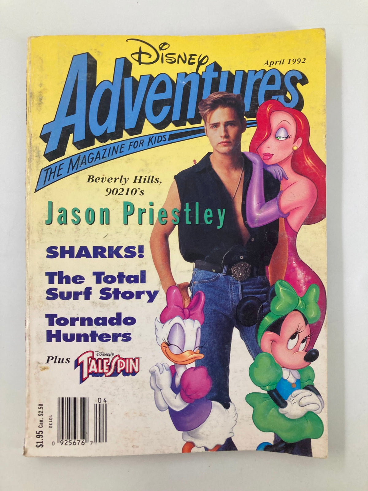 Disney Adventures Magazine April 1992 Jason Priestley & Tale Spin No Label