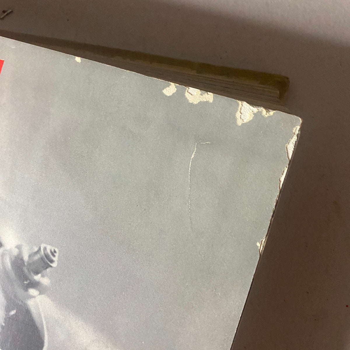 Back cover detail of the VTG 1937 Bound Life Magazine, highlighting its aged condition.