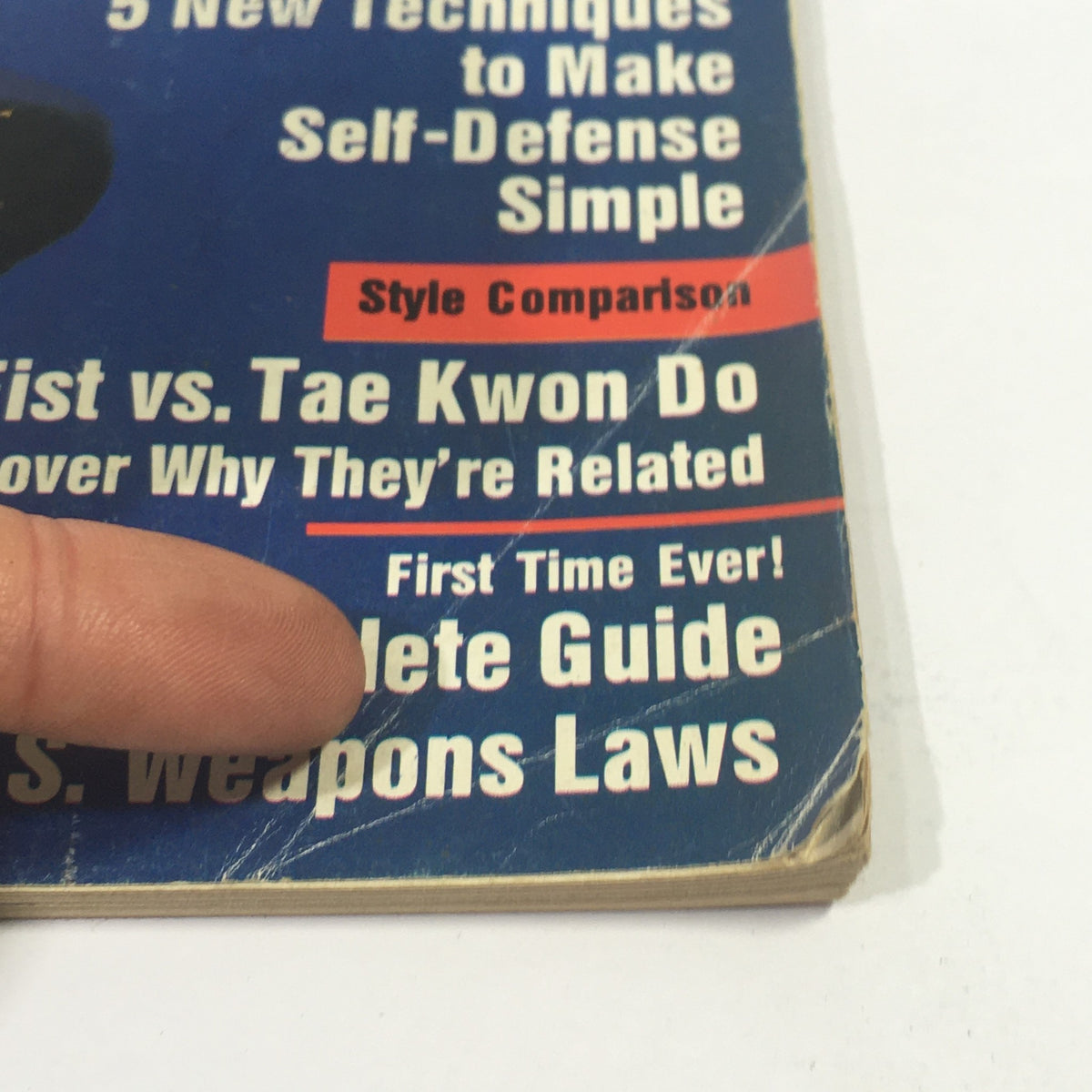 Detail of Inside Kung Fu Magazine September 1987 highlighting articles about self-defense techniques and martial arts styles.
