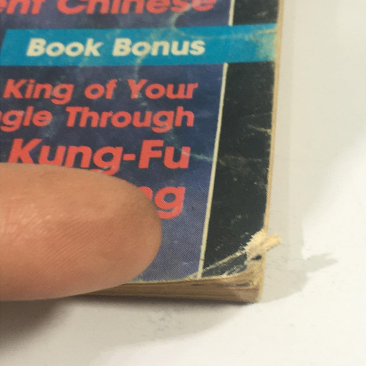 Close-up image of the cover of Inside Kung Fu Magazine January 1987, highlighting the text 'Book Bonus' and martial arts content.