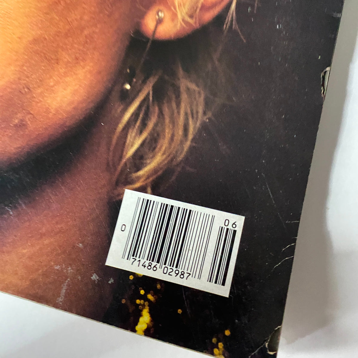 Close-up image of the barcode on the back cover of the VTG Spin Magazine June 1986 Vol 2 No. 3 featuring Billy Idol and The Pogues.