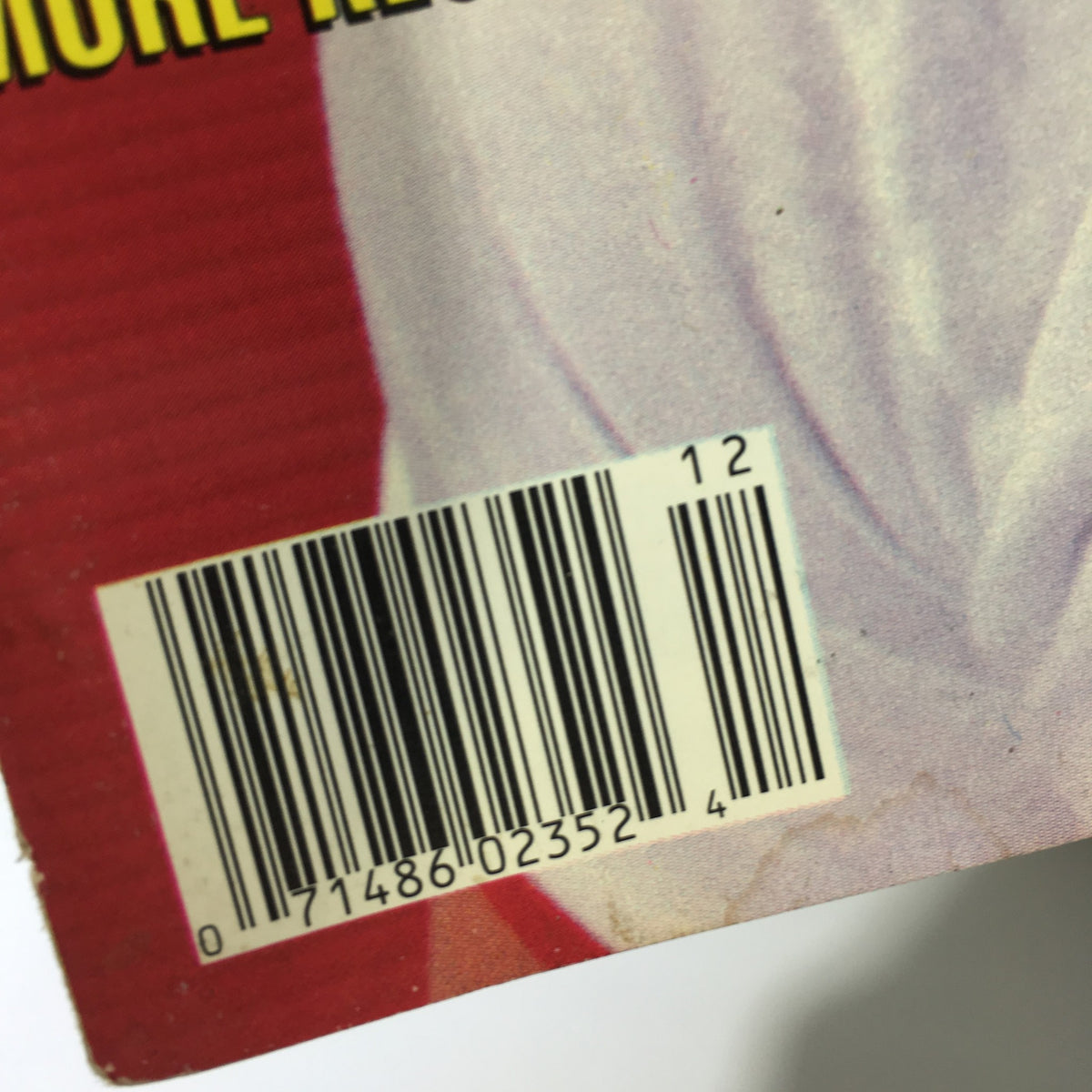 Barcode detail from the WWF Magazine, December 1989 issue, featuring Rowdy Roddy Piper on the cover.