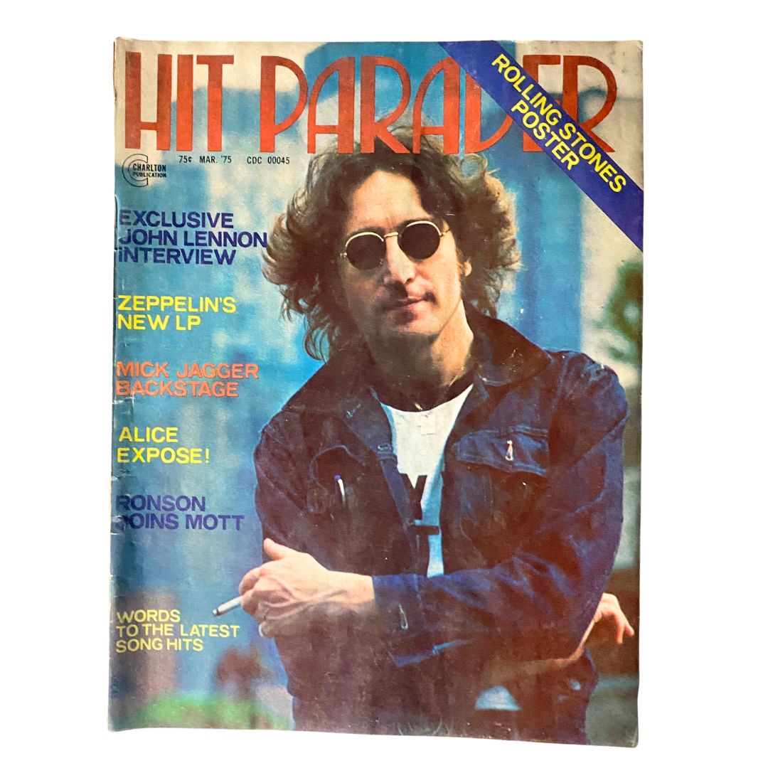 Vintage Hit Parader Magazine March 1975 John Lennon Interview No Label