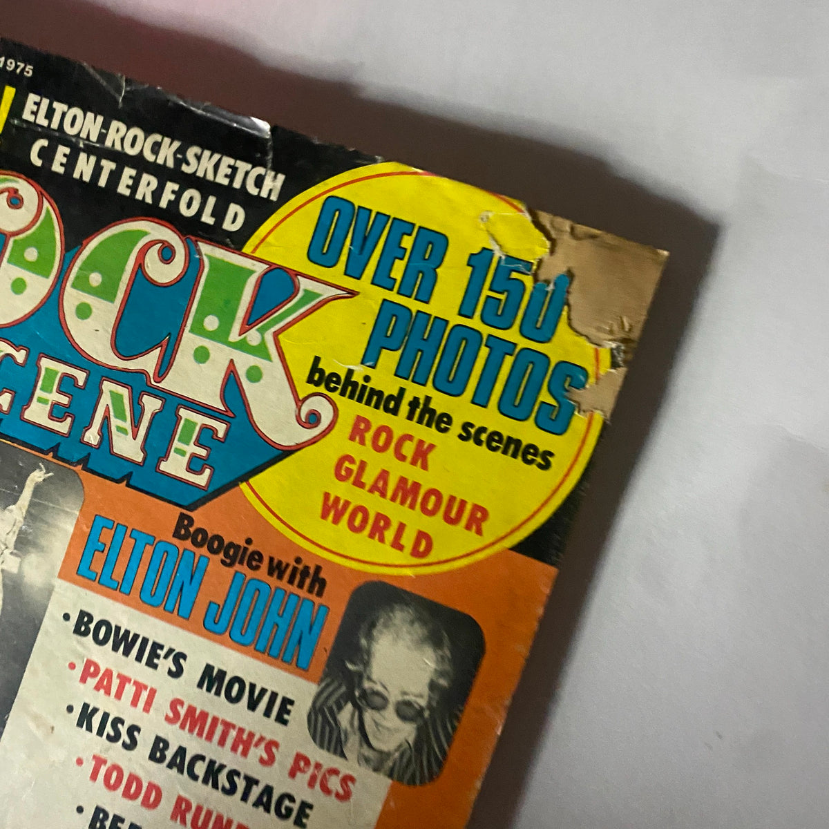 Vintage Rock Scene Magazine November 1975 Aerosmith GD Interior No Label