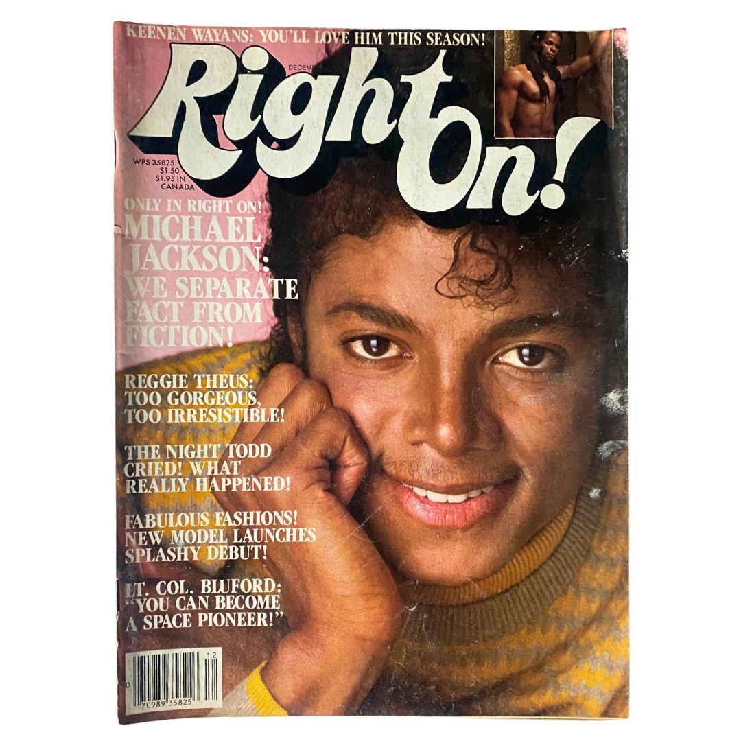 Right On Magazine December 1983 Vol 14 No. 3 Michael Jackson No Label
