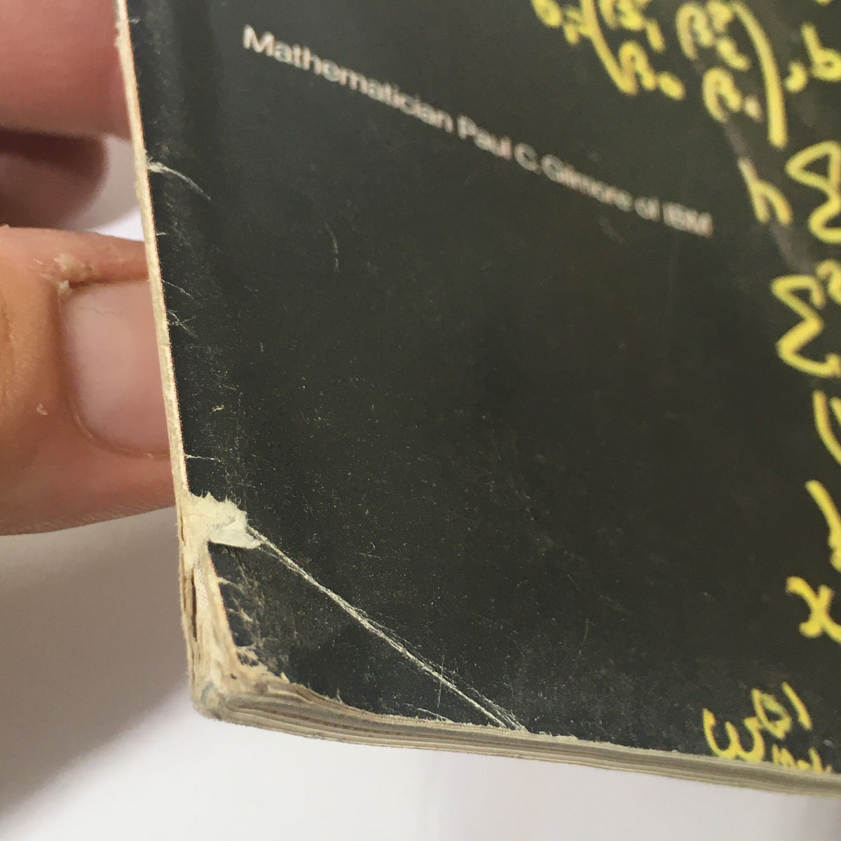 Close-up view of the edge of The Saturday Evening Post December 16 1967, highlighting minor wear and imperfections, emphasizing its vintage character.