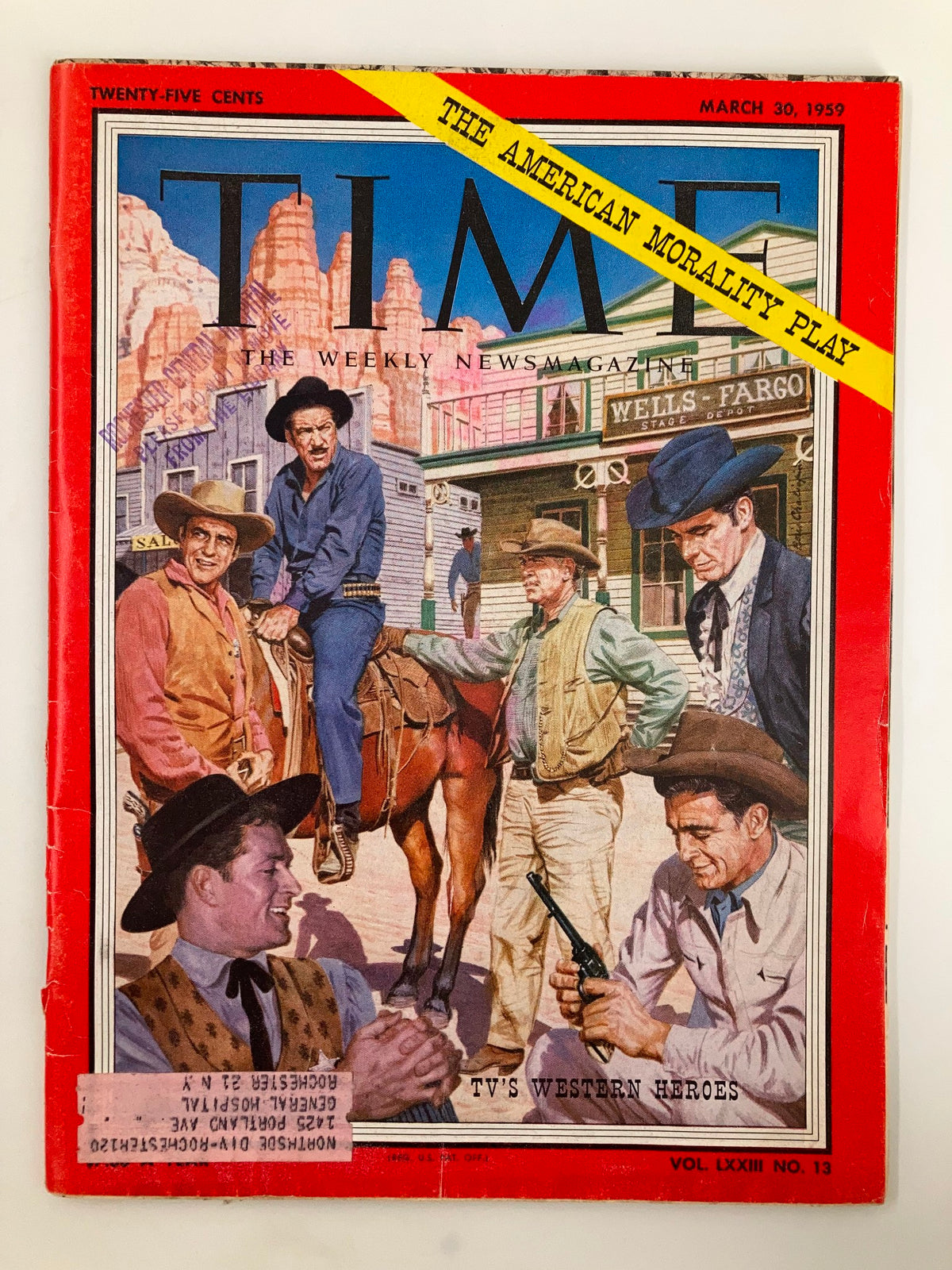 Vintage Time Magazine March 30 1959 Vol 73 #13 The American Morality Play No Label