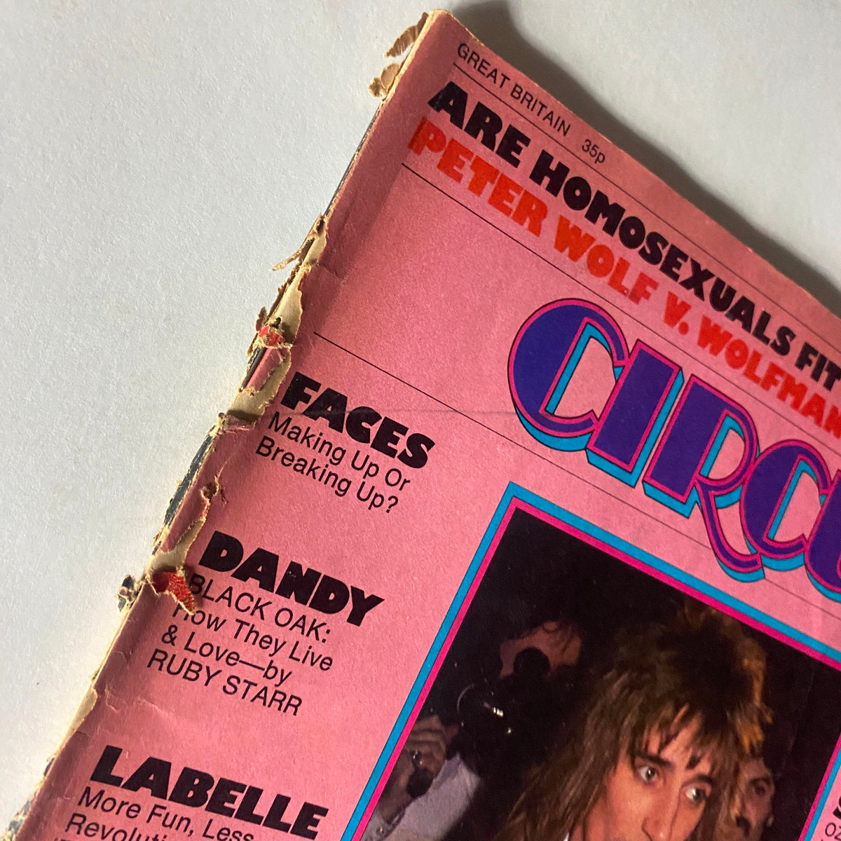 Vintage Circus Magazine November 1975 No. 122 Rod Stewart No Label
