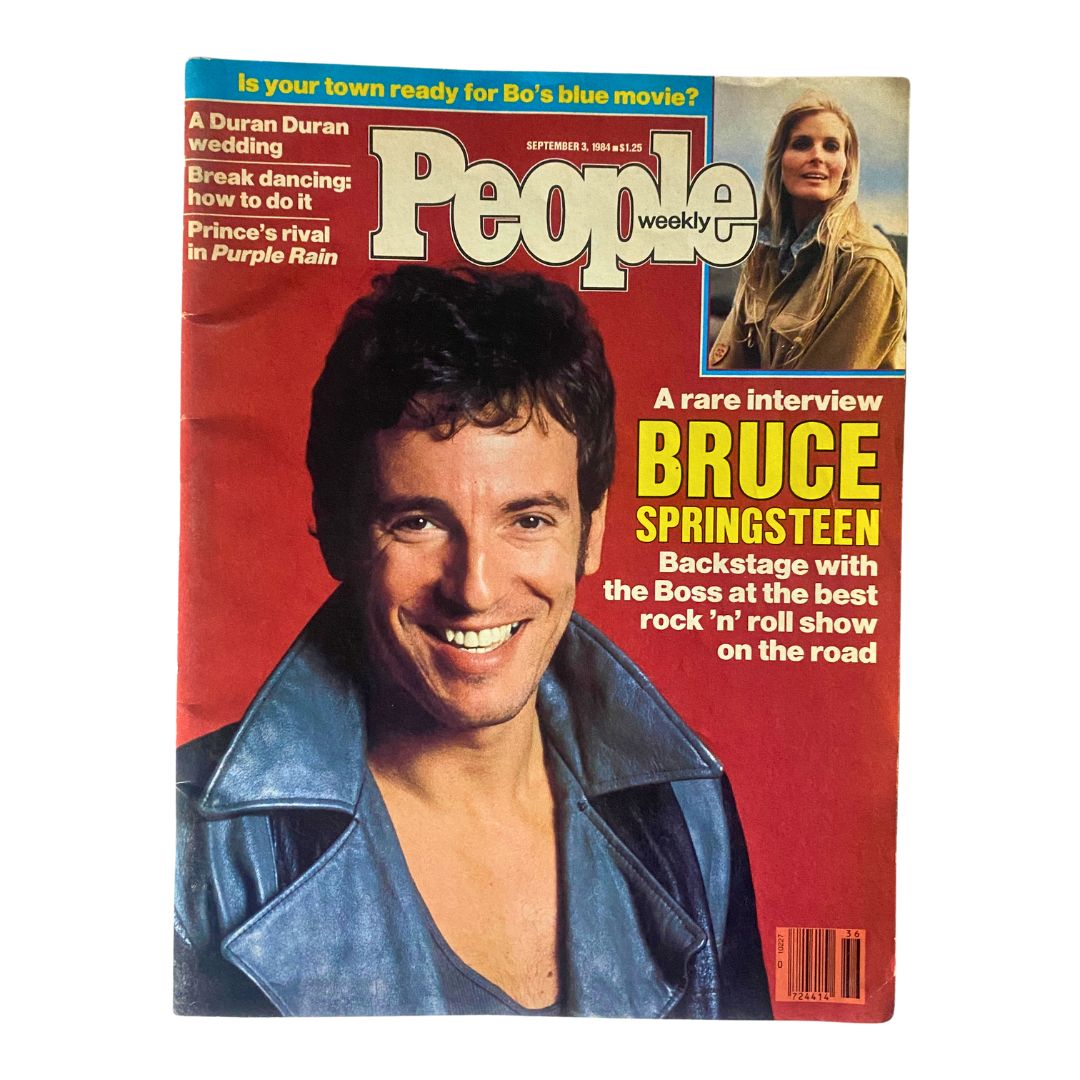 VTG People Weekly Magazine September 3, 1984 featuring Bruce Springsteen on the cover, showcasing a rare interview with the rock icon.