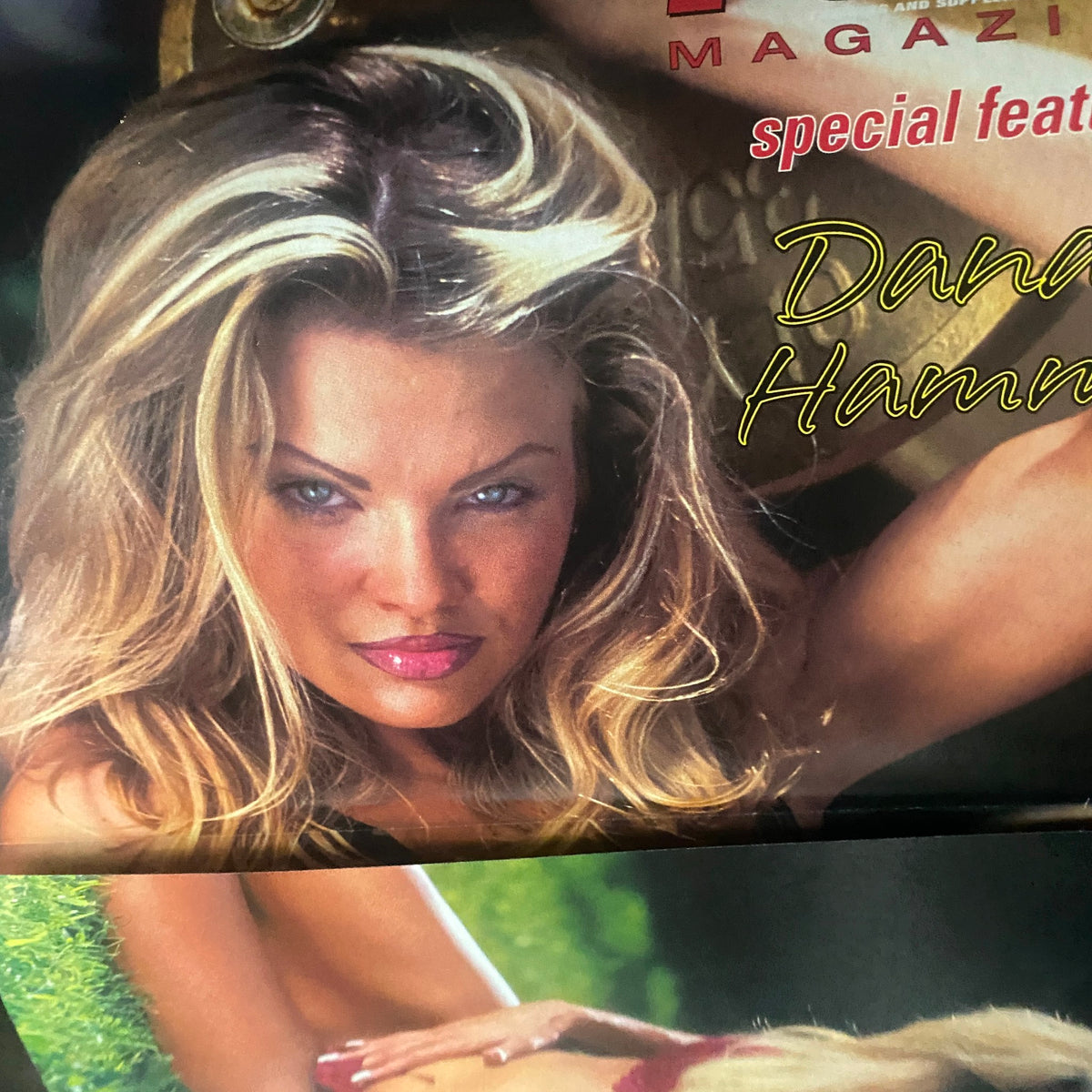Close-up image of Dana Hamm, special feature model in Pump Magazine October November 2000, highlighting beauty and fitness.