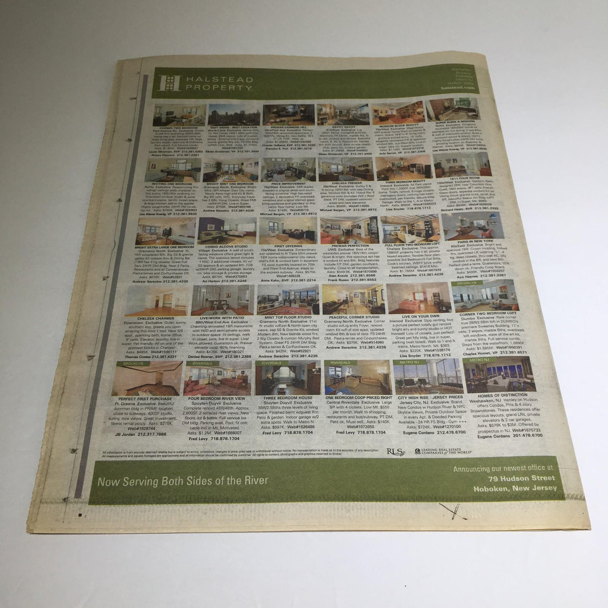 Real estate advertisement section from AM New York newspaper dated January 20, 2009, showcasing various properties for sale.
