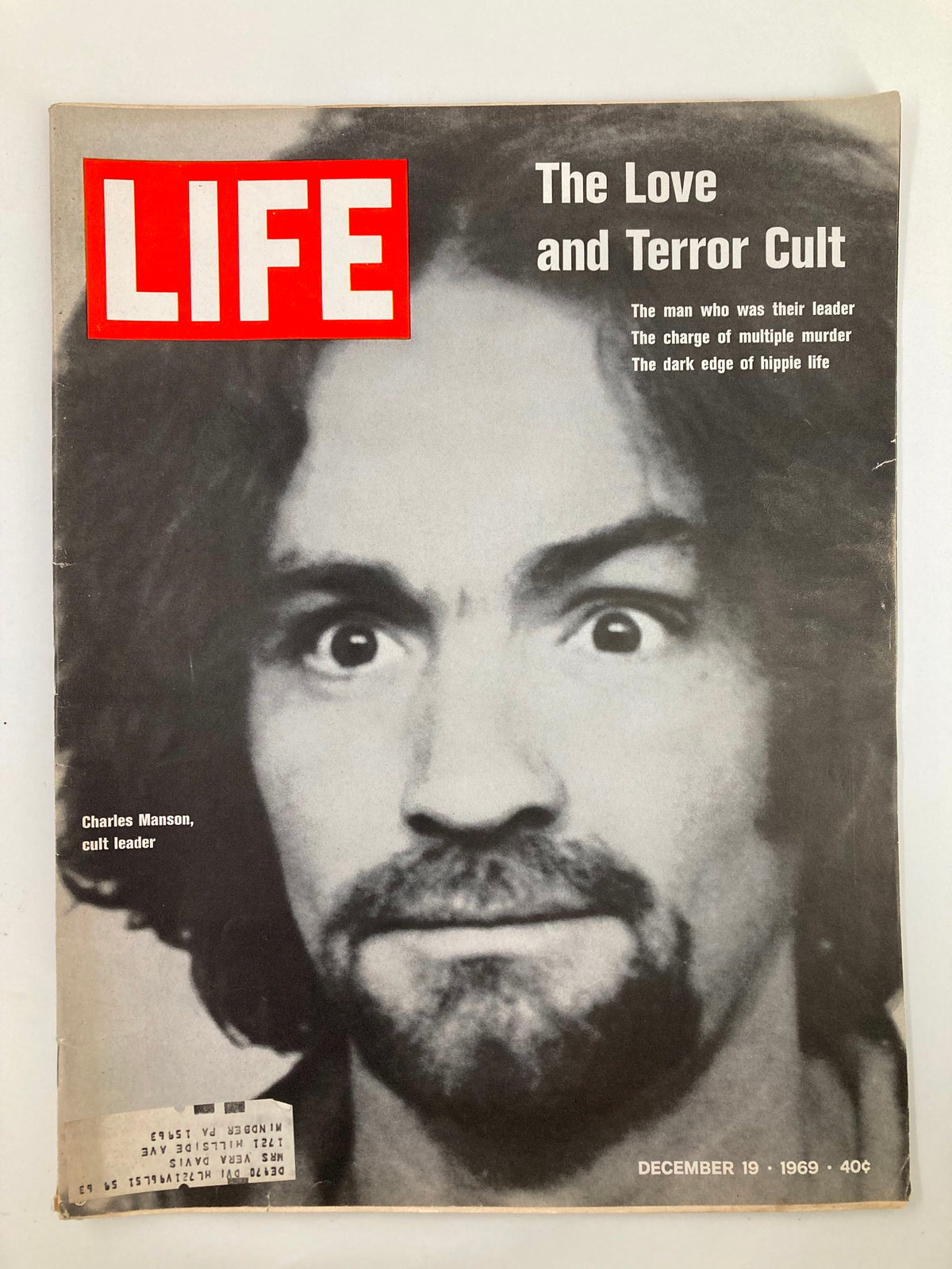 Life Magazine December 19 1969 Charles Manson The Love and Terror Cult