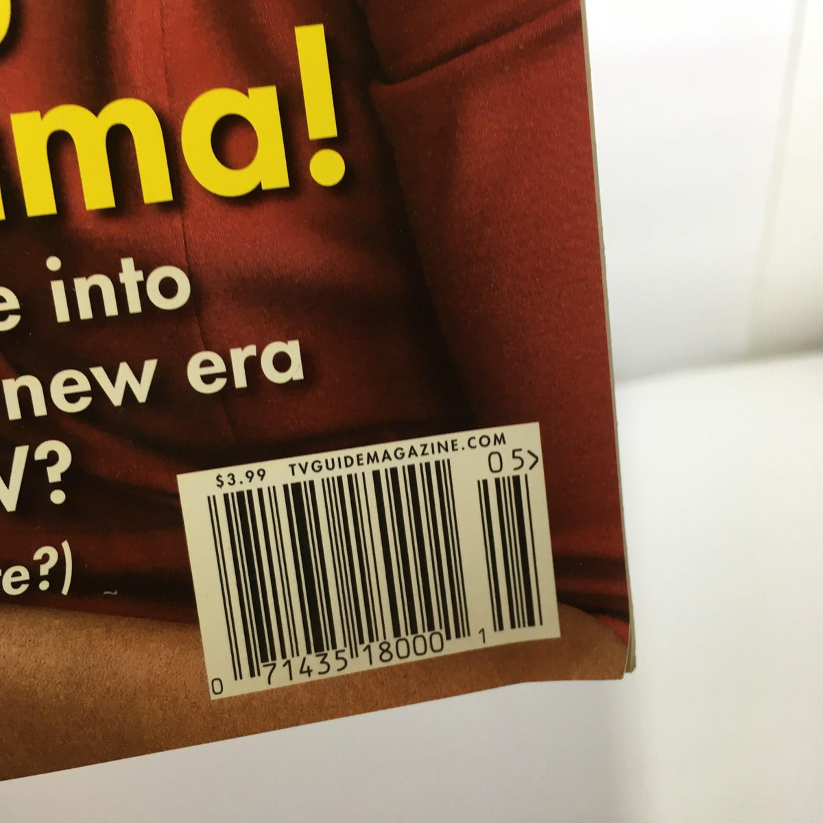 Back cover of TV Guide Jan 26-Feb 8 2009 Double Issue showcasing the barcode and pricing information, emphasizing the magazine's features on Barack Obama and Michelle Obama.