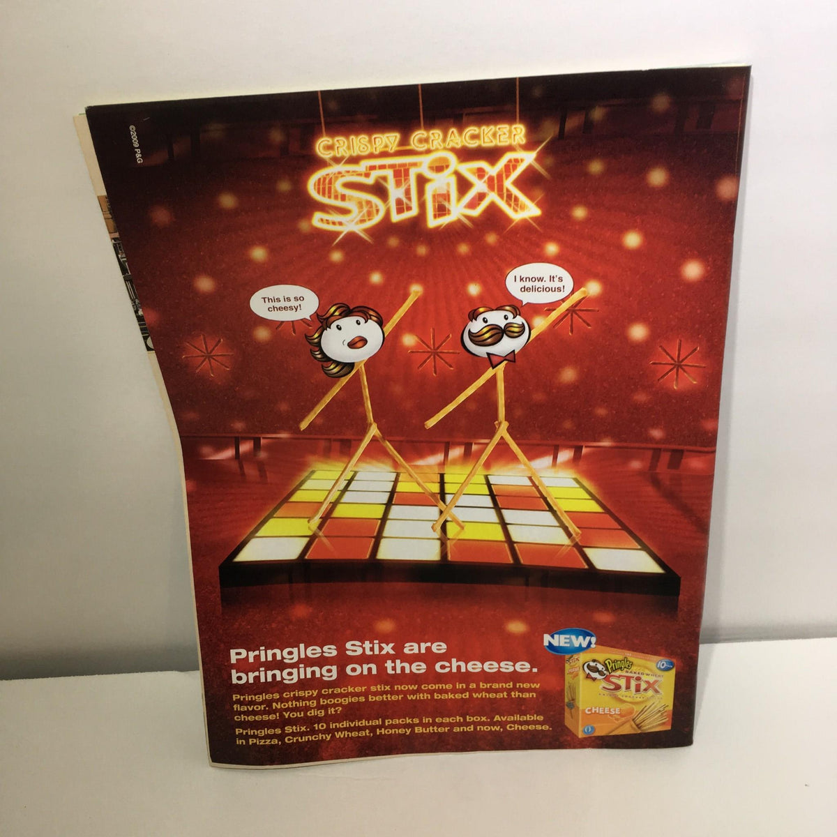 Back cover of the TV Guide featuring an advertisement for Pringles Stix snack, associated with the July 27-Aug 9, 2009 issue.
