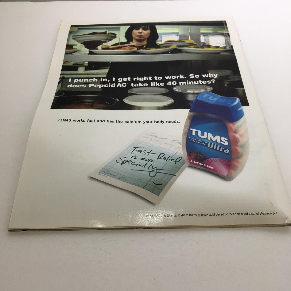 Inside page of TV Guide January 8-14 2007, displaying an advertisement with a humorous approach, relevant to its entertainment focus and TV previews.